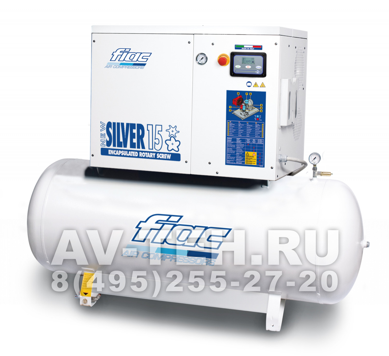 Винтовой компрессор FIAC NEW SILVER 15/500 8 Винтовой компрессор FIAC NEW SILVER 15/500 8