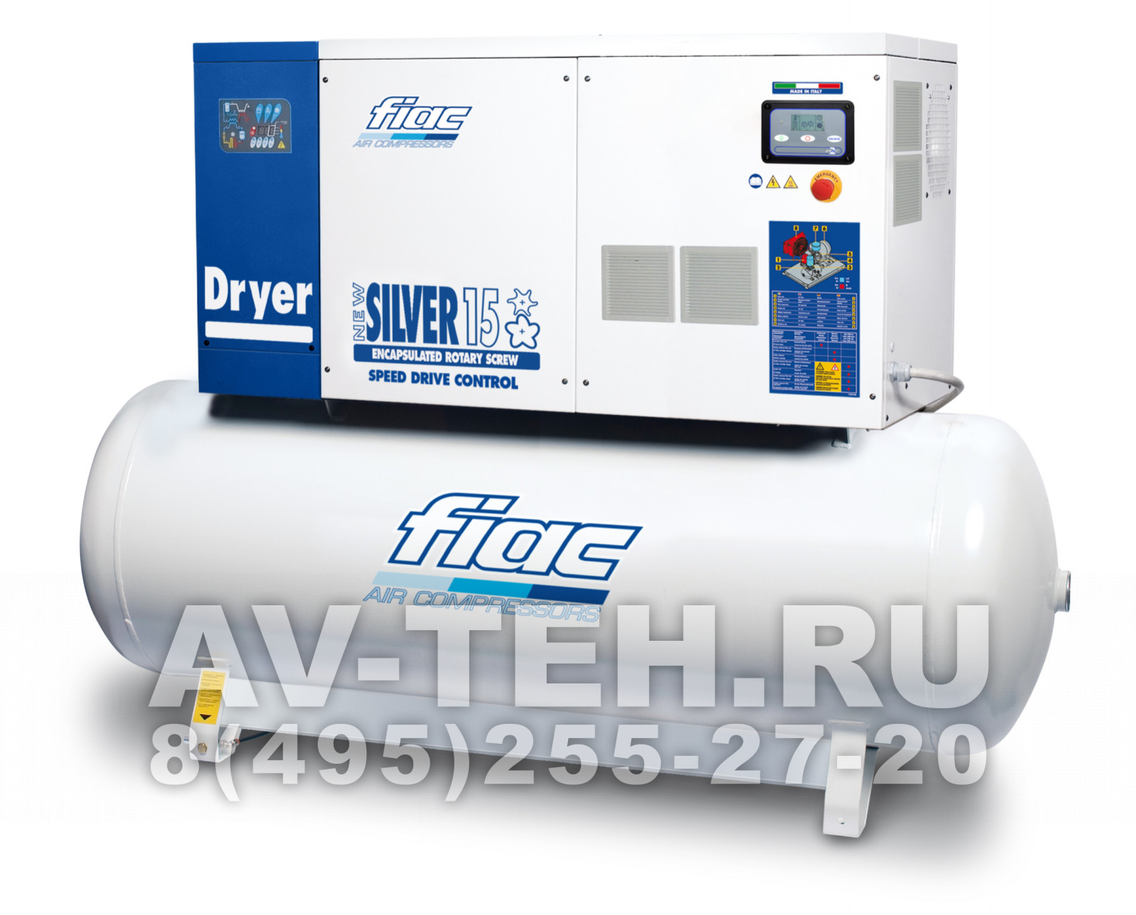 Винтовой компрессор FIAC NEW SILVER D 15/300 8 Винтовой компрессор FIAC NEW SILVER D 15/300 8