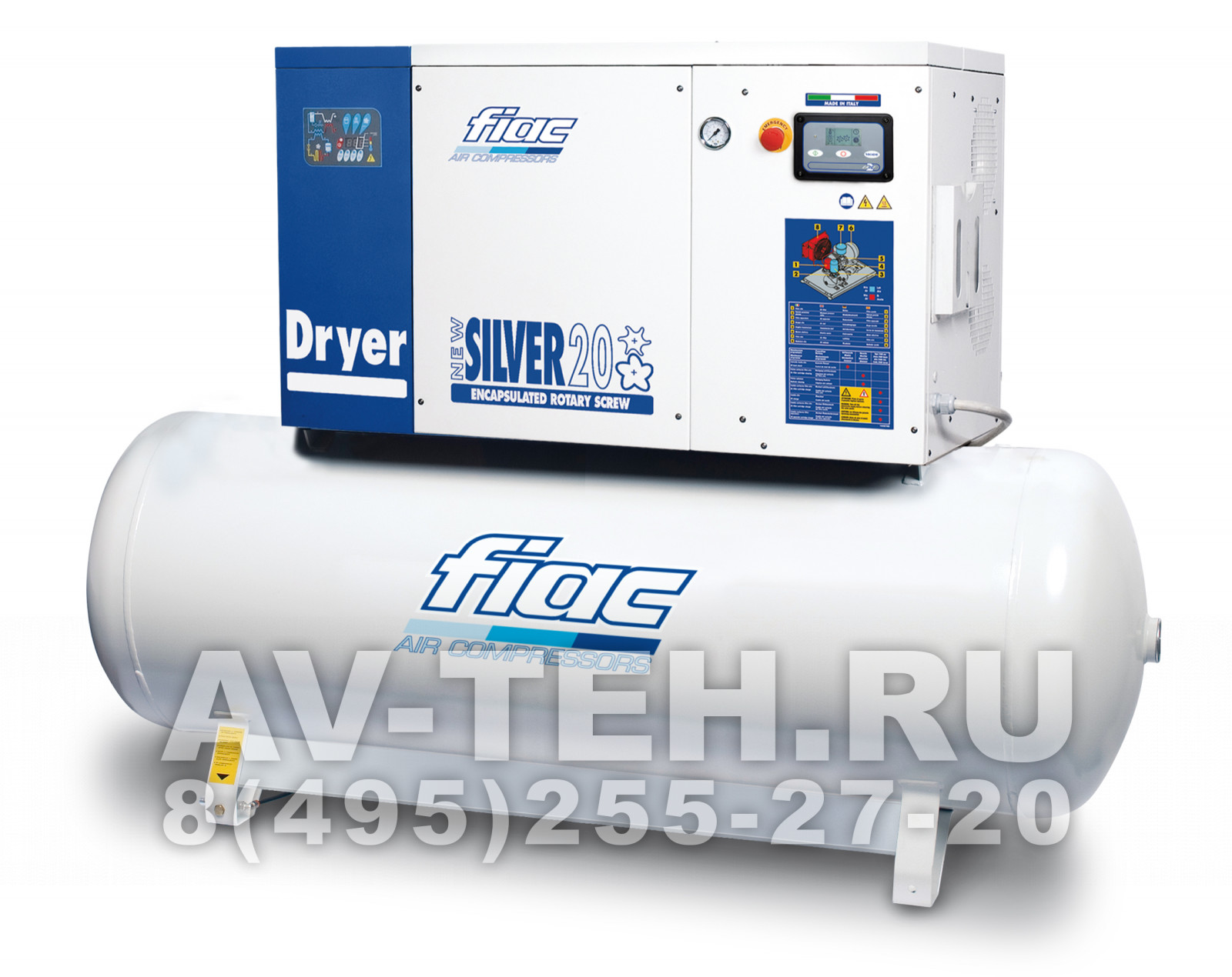 Винтовой компрессор FIAC NEW SILVER D 20/500 8 Винтовой компрессор FIAC NEW SILVER D 20/500 8