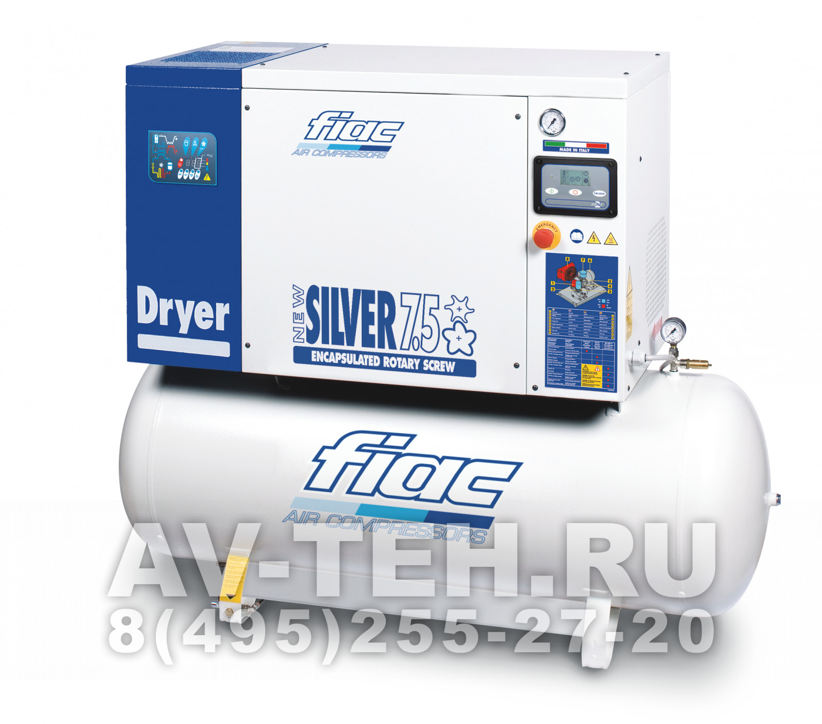 Винтовой компрессор FIAC NEW SILVER D 7,5/300 10 Винтовой компрессор FIAC NEW SILVER D 7,5/300 10