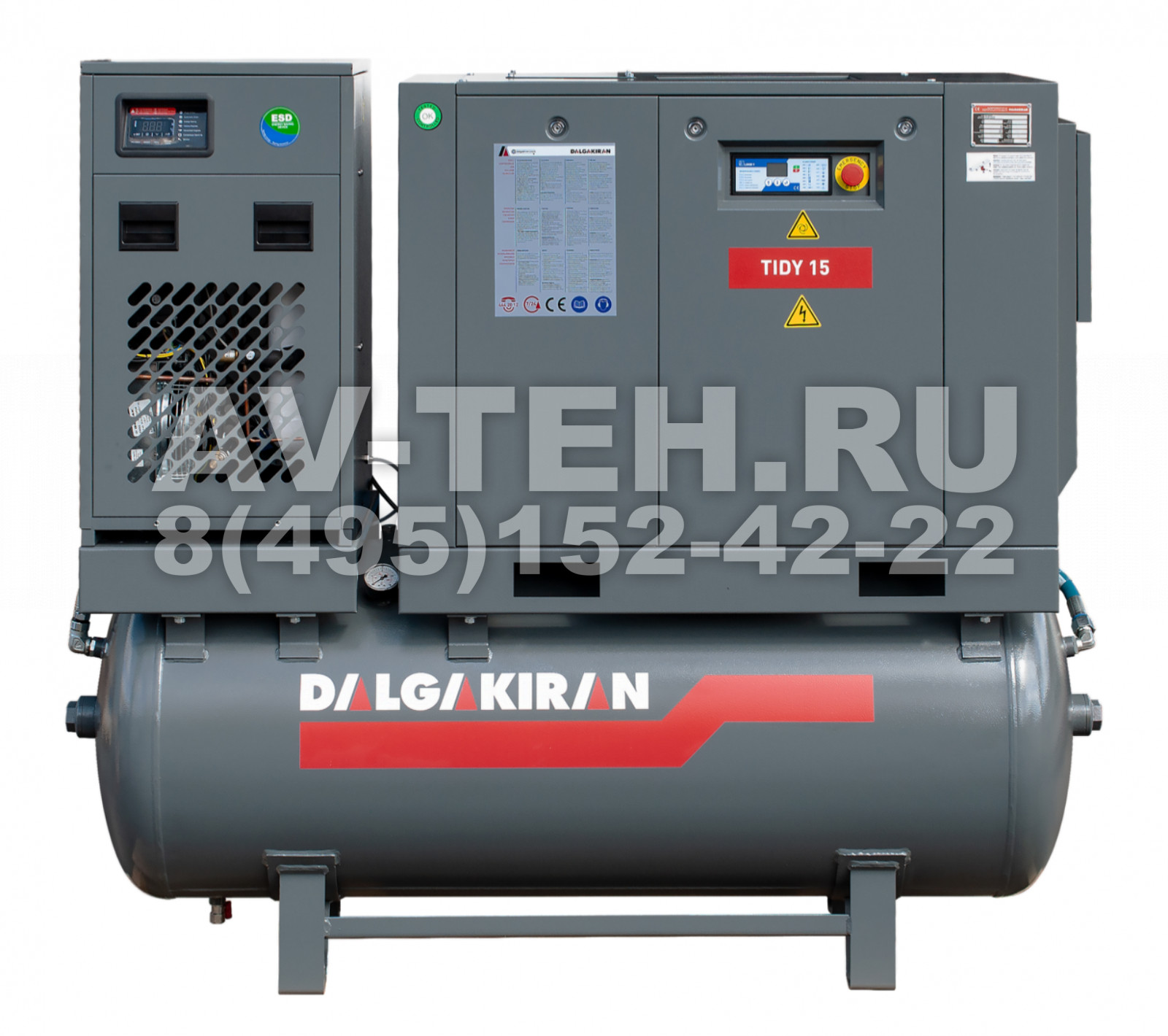 Винтовой компрессор Dalgakiran TIDY 15-7-500D  Compact